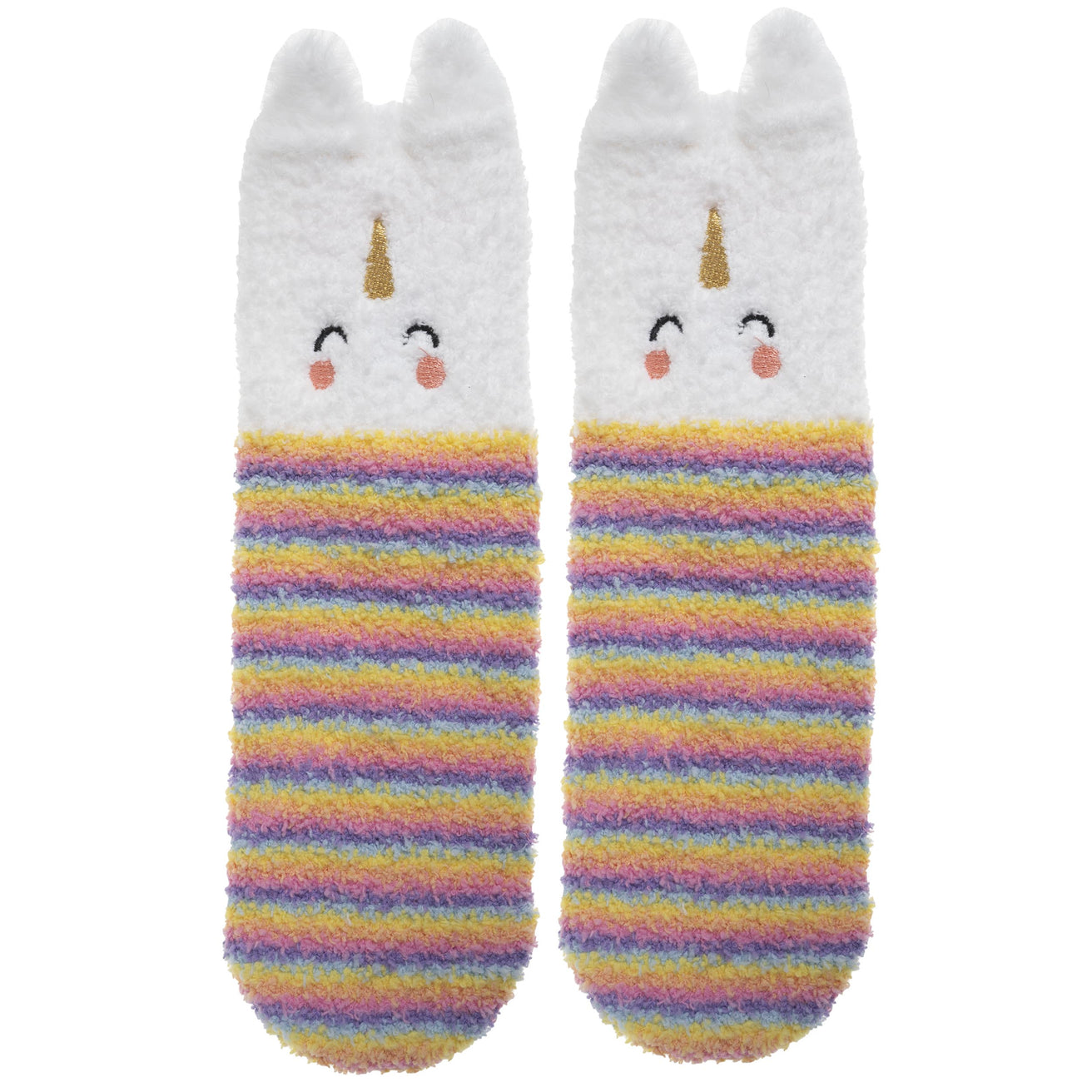 Chaussettes mi-hautes antidérapantes Fille Licorne Multicolor 5/8ans
