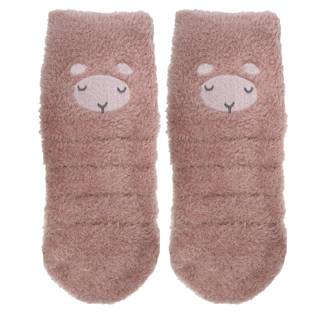 Chaussettes mi-hautes antidérapantes Fille Mouton Blush 5/8 ans