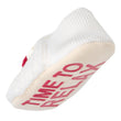 Chaussettes-slippers Femme sherpa lama Ivoire