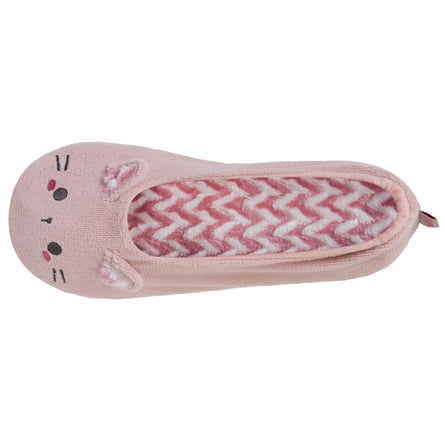 Chaussons ballerines Femme 3D micro-éponge Rose - Isotoner