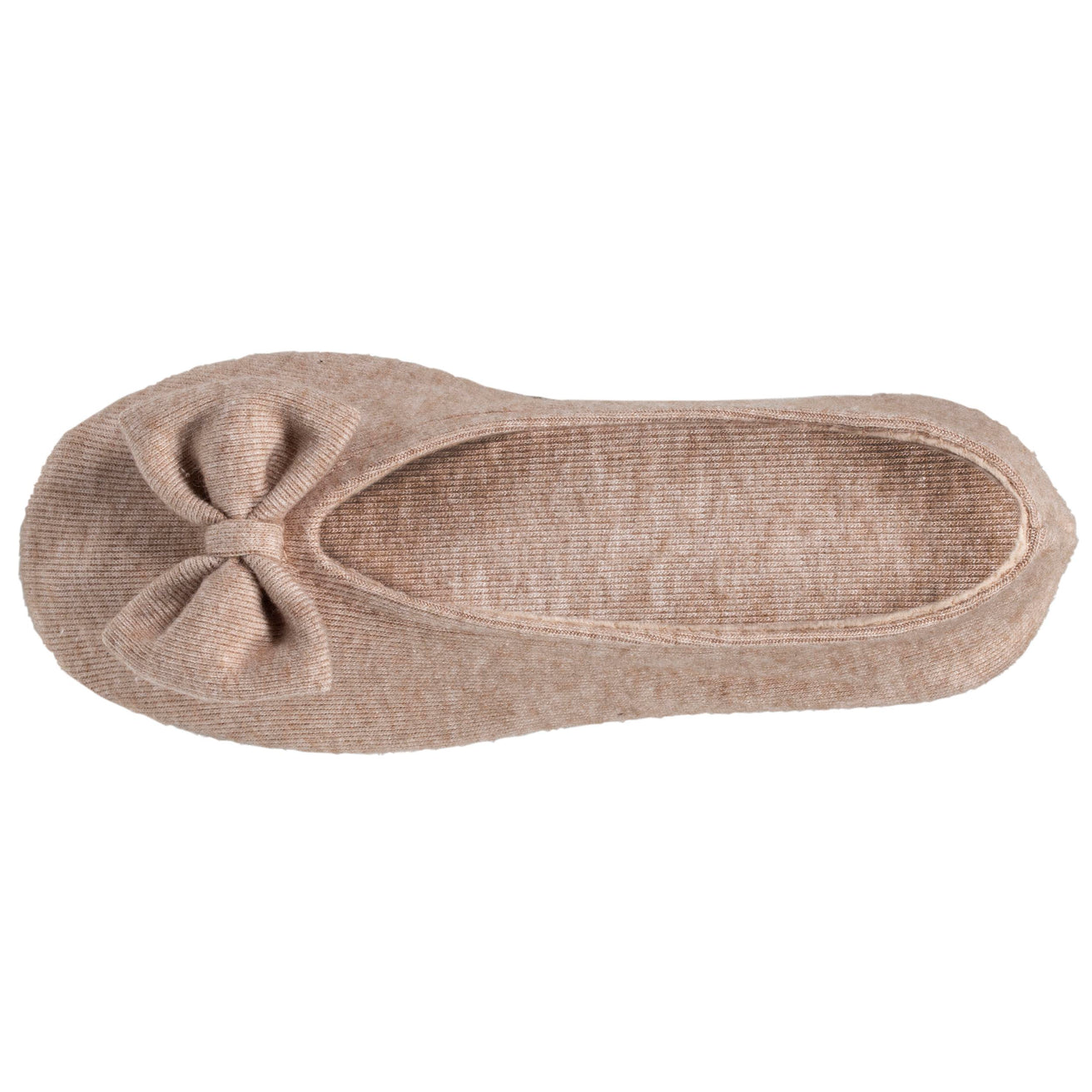 Chaussons ballerines Femme Beige chiné