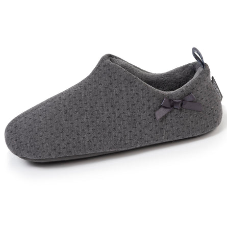 Chaussons bottillons Femme bas jersey Gris chiné - Isotoner