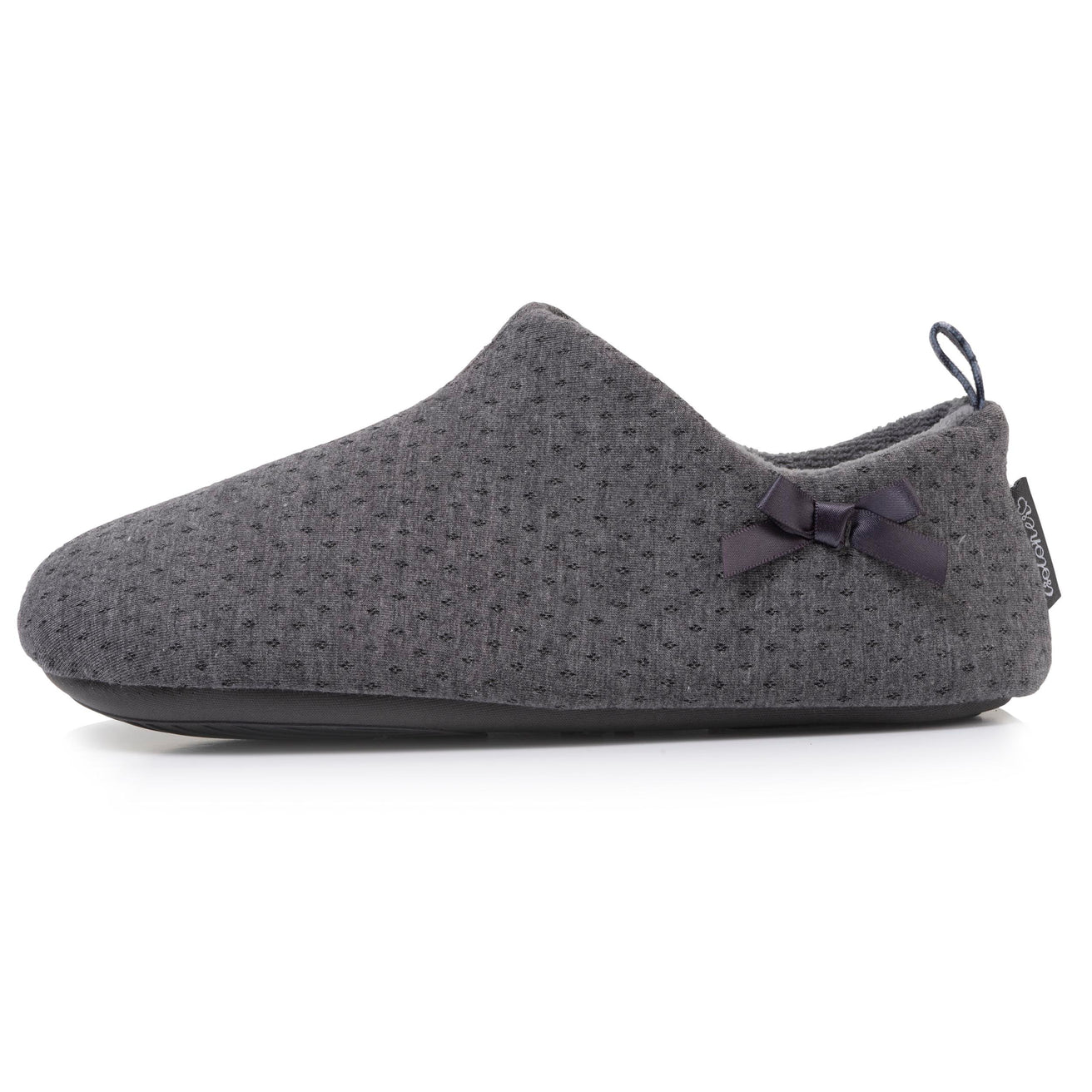 Chaussons bottillons Femme bas jersey Gris chiné
