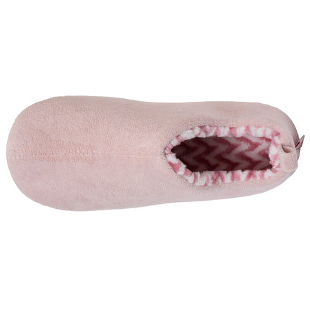 Chaussons bottillons Femme bas micro-éponge Rose - Isotoner