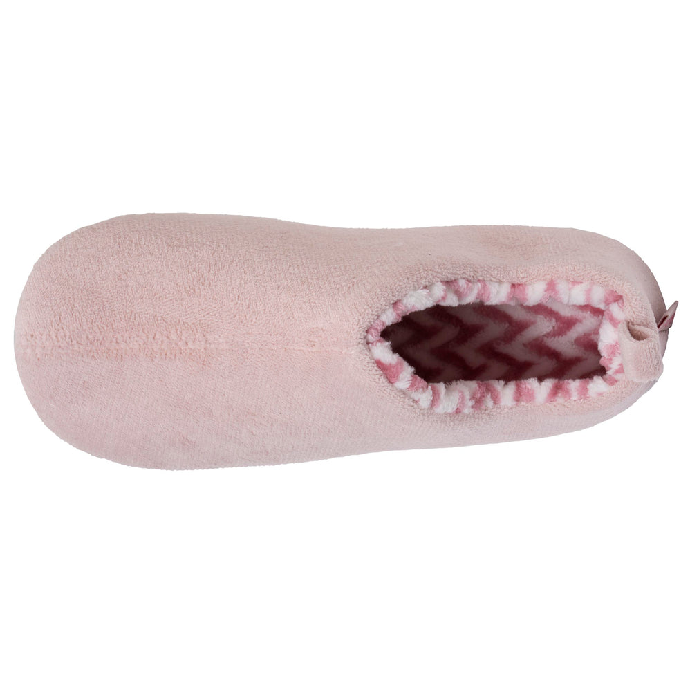 Chaussons bottillons Femme micro-éponge Rose - Isotoner