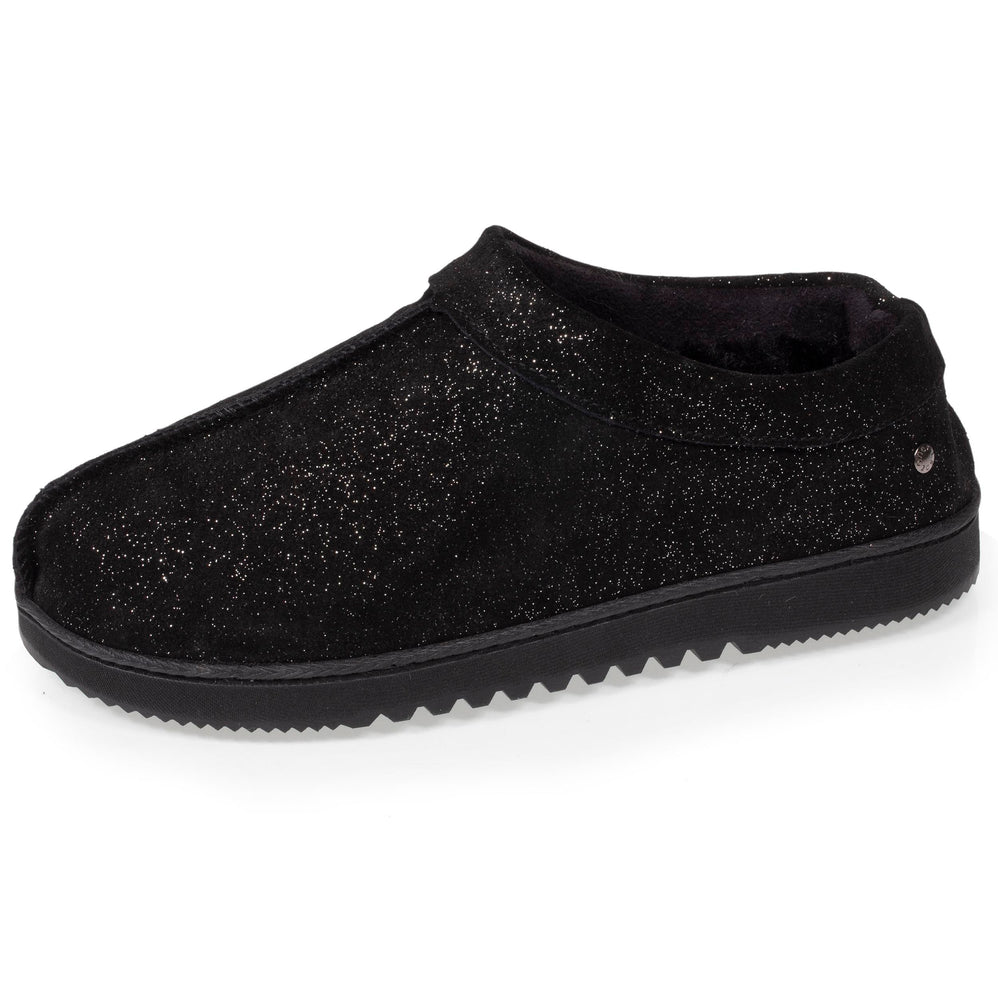 Chaussons bottillons cuir Femme Noir Nacré - Isotoner