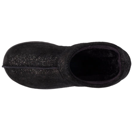 Chaussons bottillons cuir Femme Noir Nacré - Isotoner