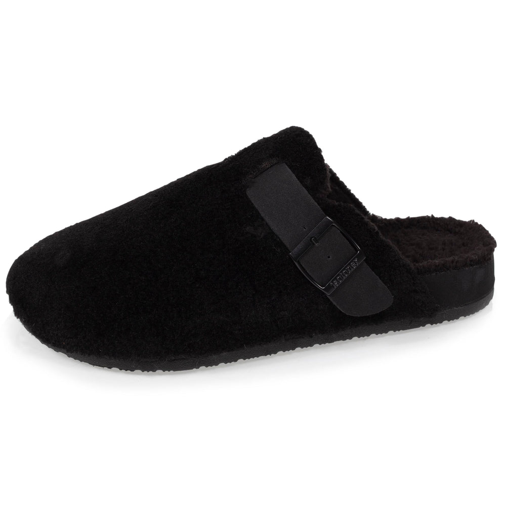 Chaussons mules sabot Homme Noir - Isotoner