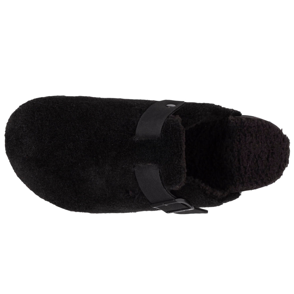 Chaussons mules sabot Homme Noir - Isotoner