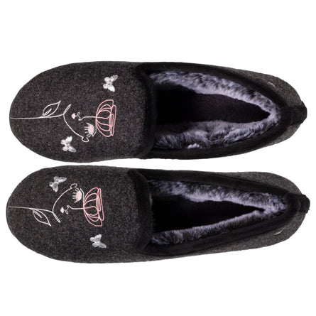 Chausson slippers Femme Gris dessin - Isotoner