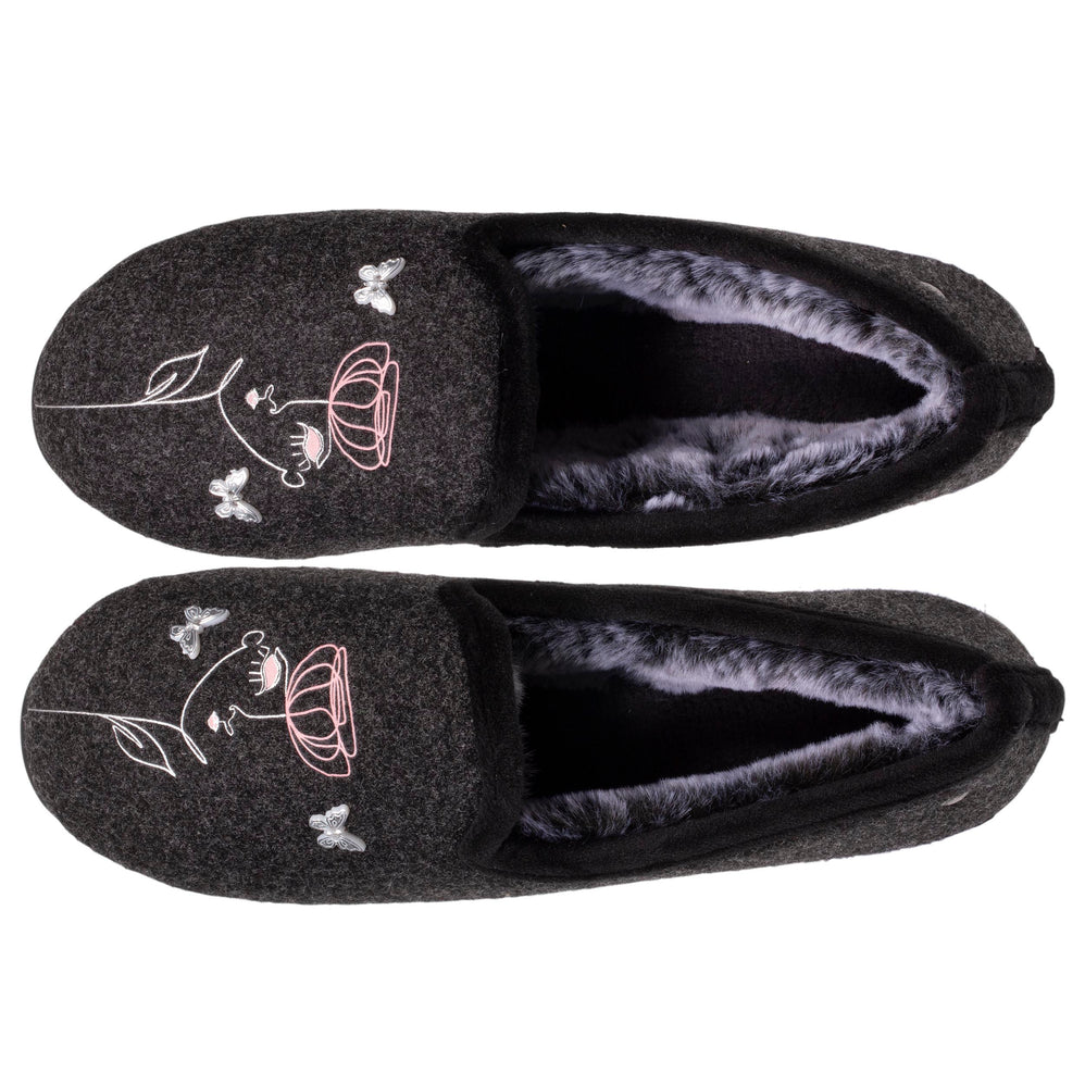 Chausson slippers Femme Gris dessin - Isotoner