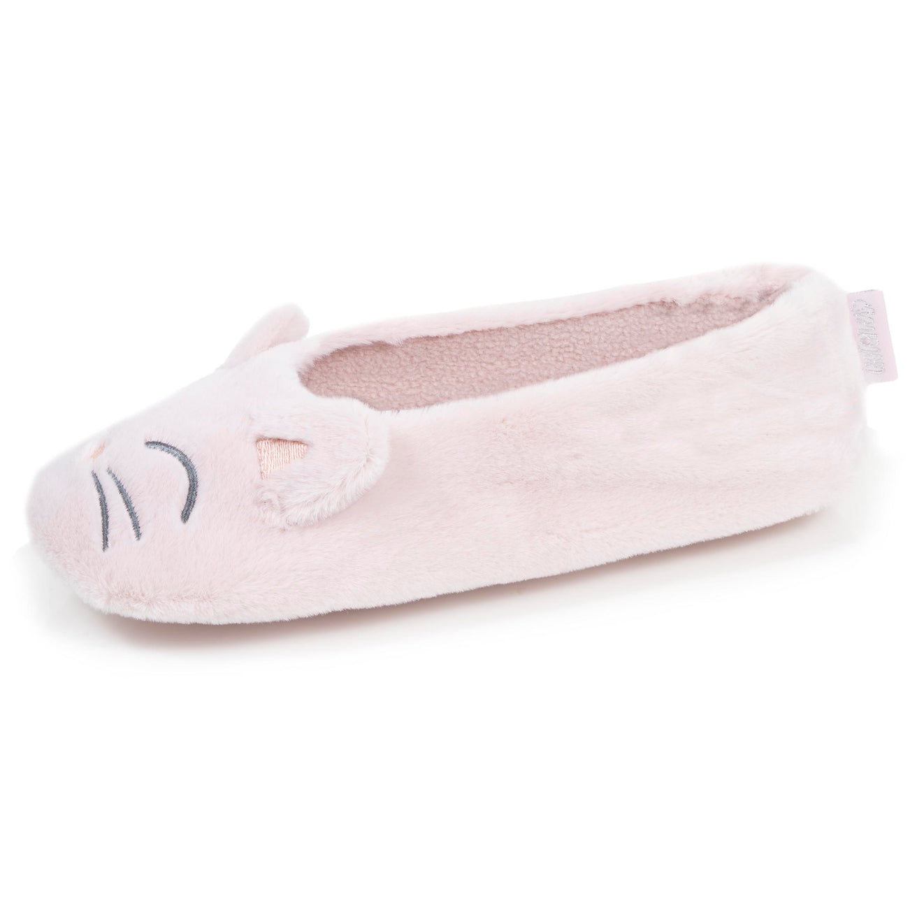 Chaussons Ballerines Femme 3D fourrure Rose