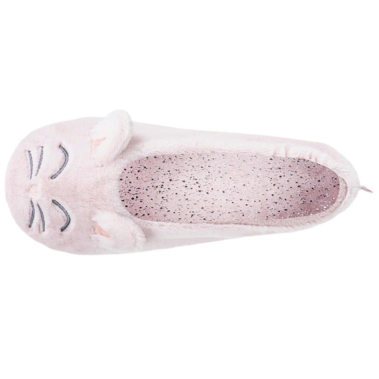 Chaussons Ballerines Femme 3D fourrure Rose