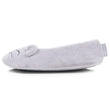 Chaussons Ballerines Femme 3D fourrure Gris