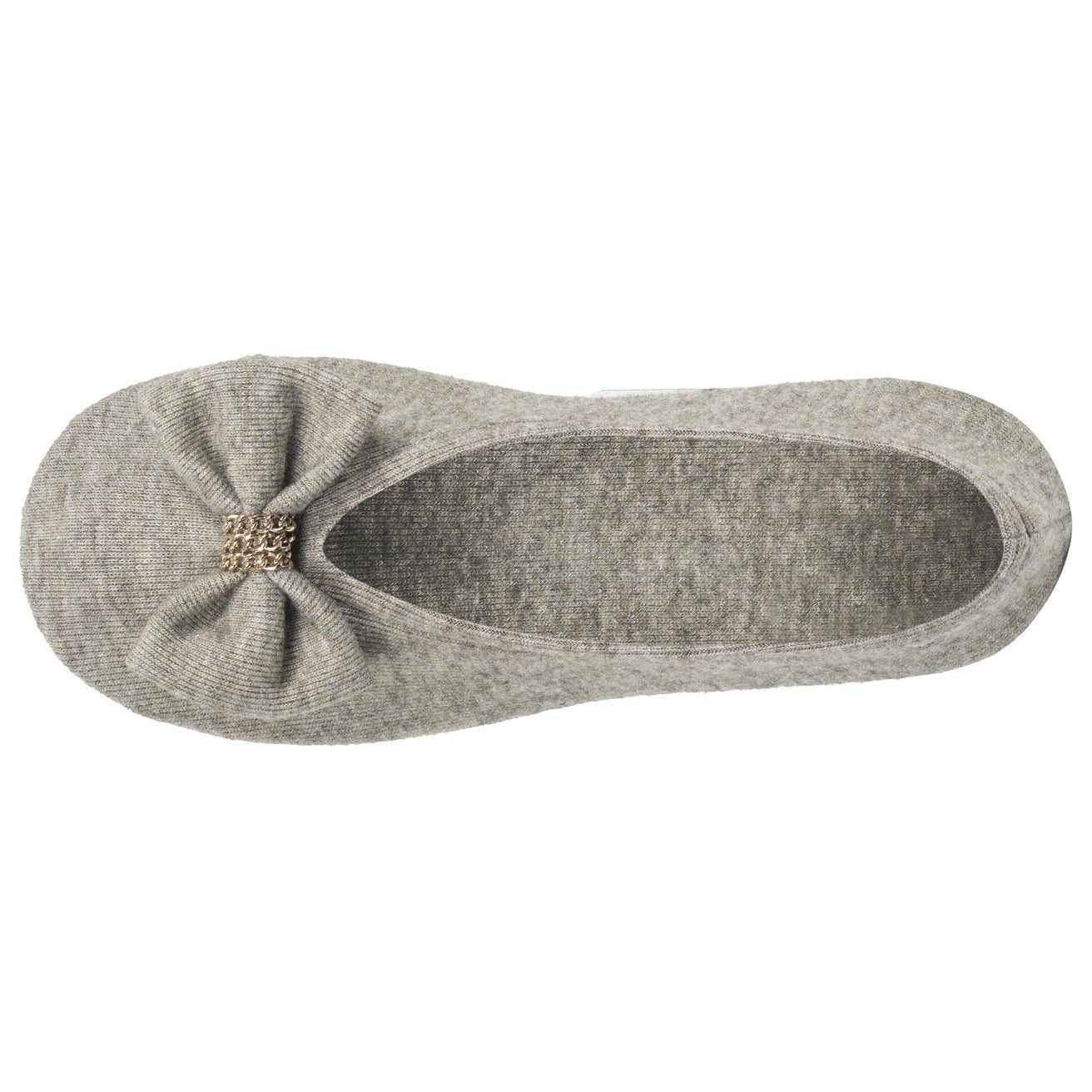 Chaussons Ballerines Femme Grand Nœud Kaki