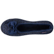 Chaussons Ballerines Femme Léopard Marine