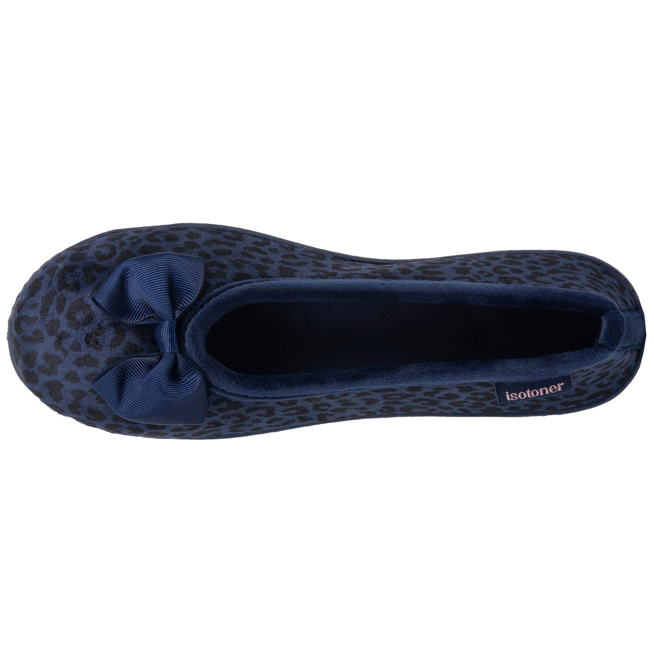 Chaussons Ballerines Femme Léopard Marine