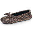 Chaussons Ballerines Femme Léopard foncé