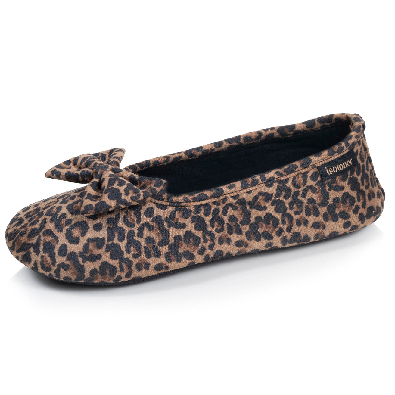 Chaussons Ballerines Femme Léopard foncé