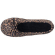 Chaussons Ballerines Femme Léopard foncé