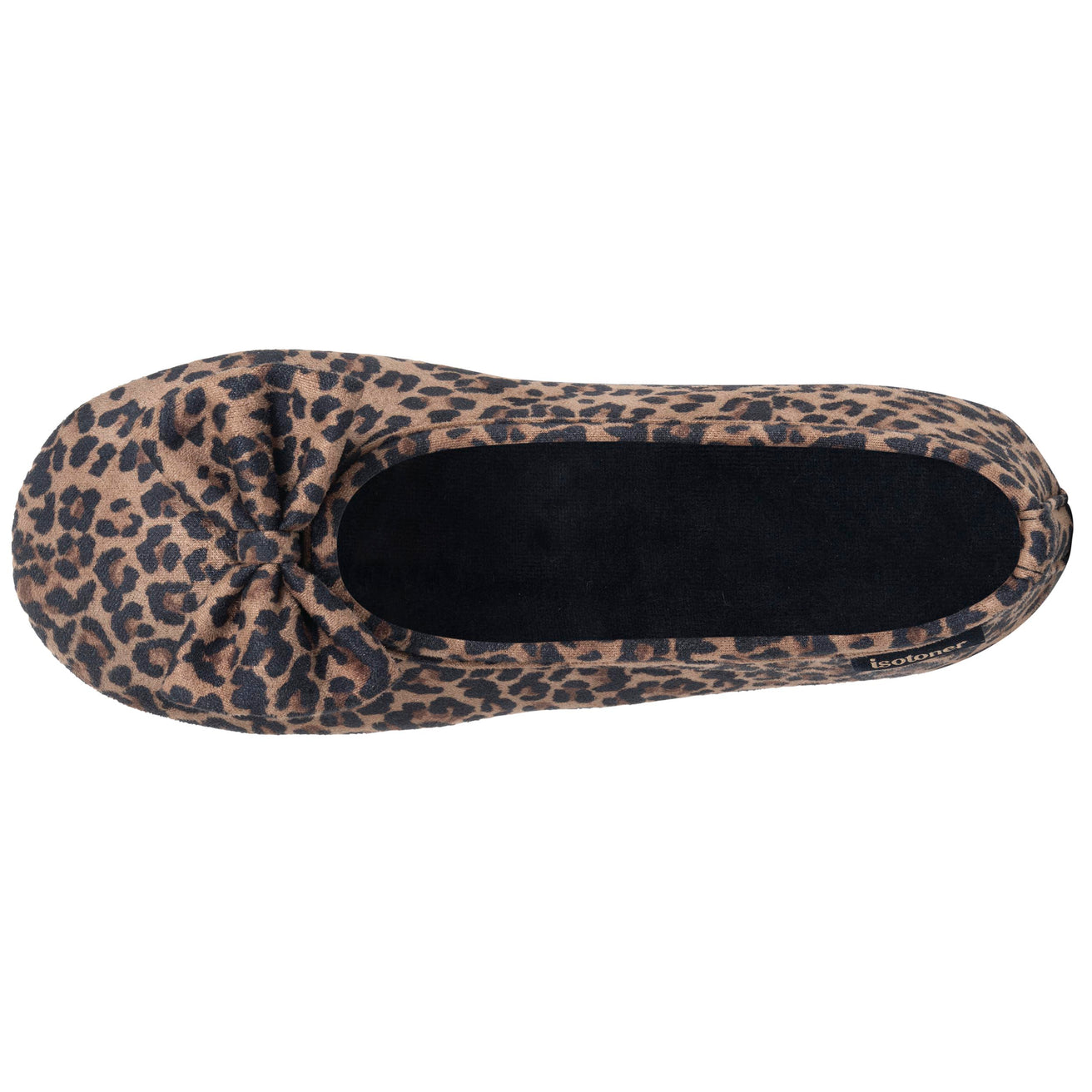 Chaussons Ballerines Femme Léopard foncé