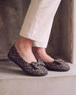 Chaussons Ballerines Femme Léopard foncé