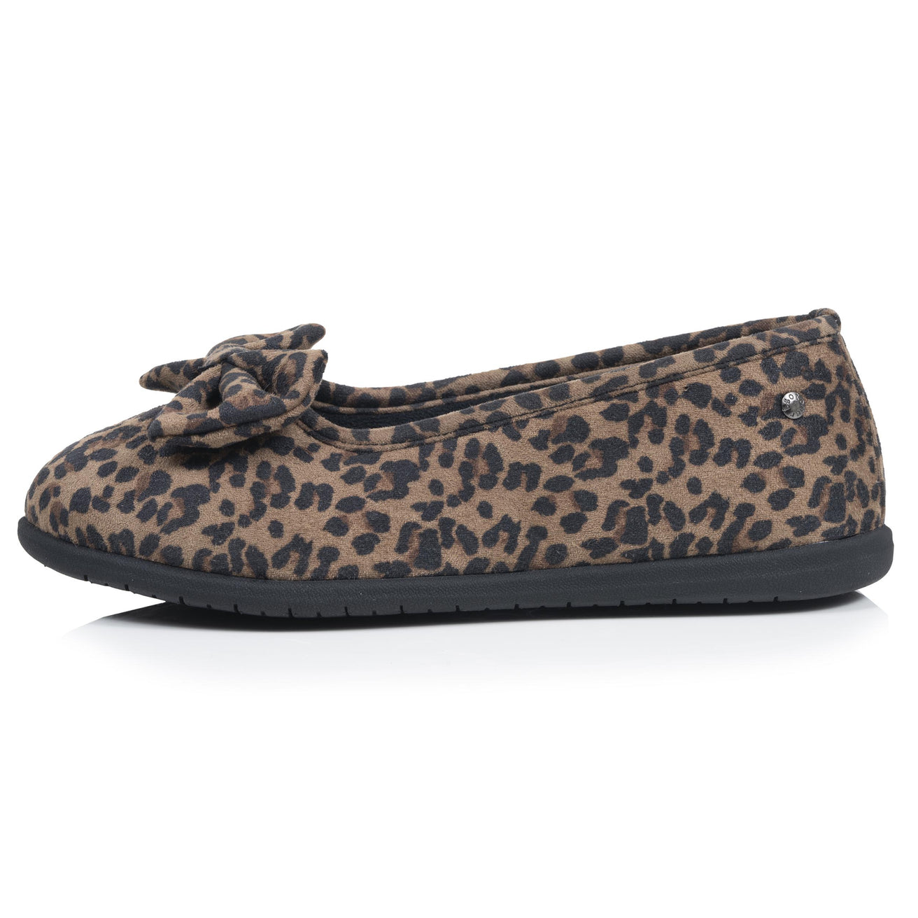 Chaussons Ballerines Femme Léopard foncé