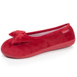 Chaussons Ballerines Femme Noeud Rouge