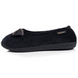 Chaussons Ballerines Femme Noir Chaîne