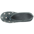 Chaussons Ballerines Femme Grand Nœud Sauge
