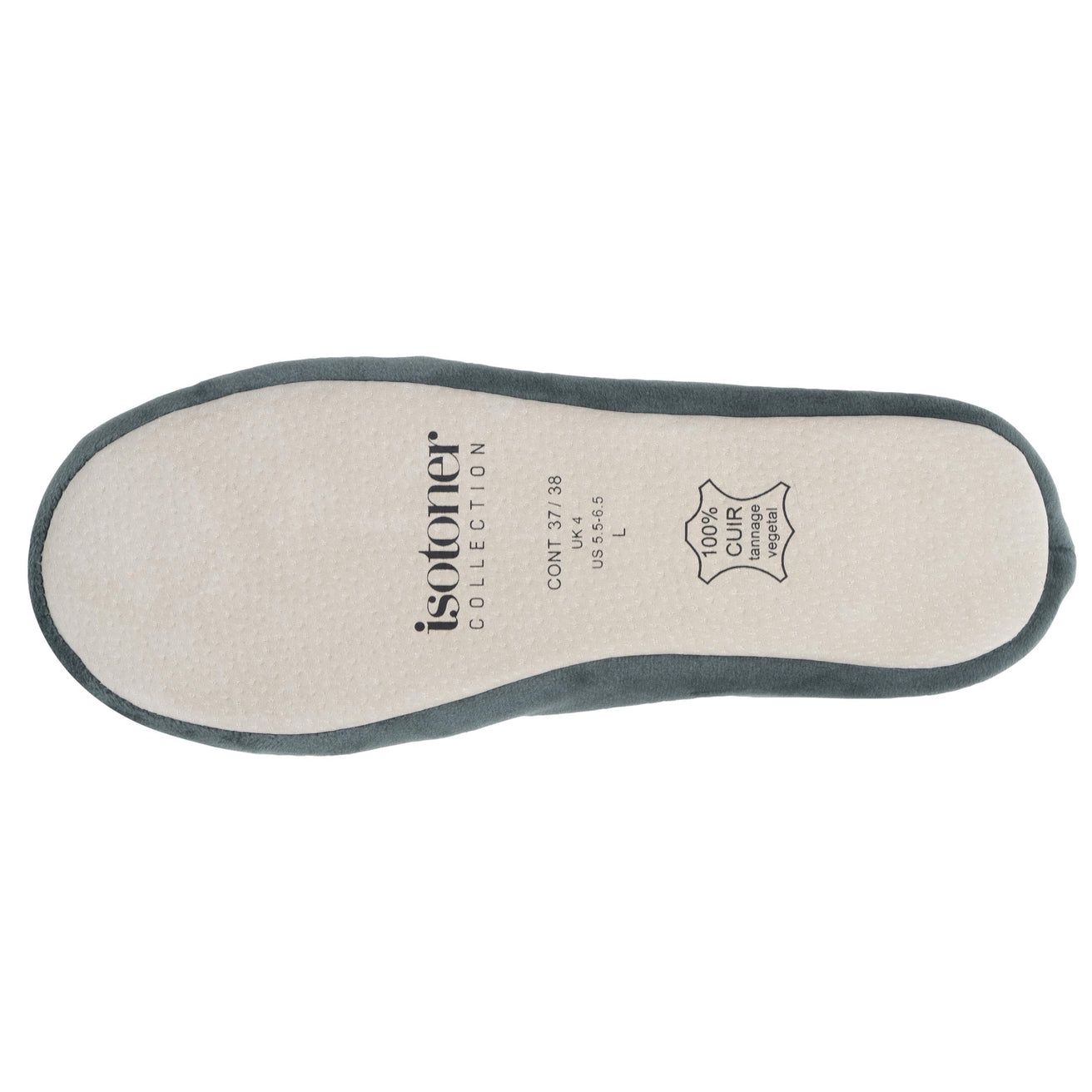 Chaussons Ballerines Femme Grand Nœud Sauge