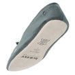 Chaussons Ballerines Femme Grand Nœud Sauge