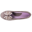 Chaussons Ballerines Femme Taupe Tulle
