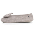 Chaussons Ballerines Femme Grand Nœud Taupe