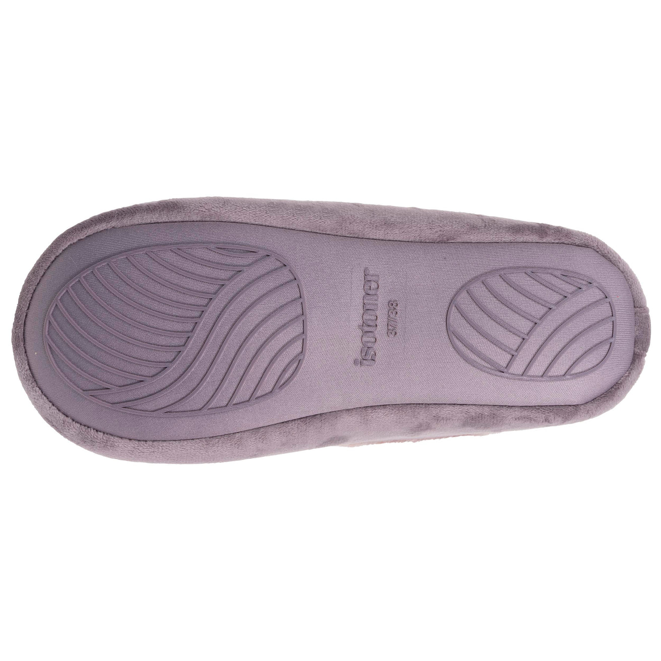 Chaussons Ballerines Femme microvelours Taupe