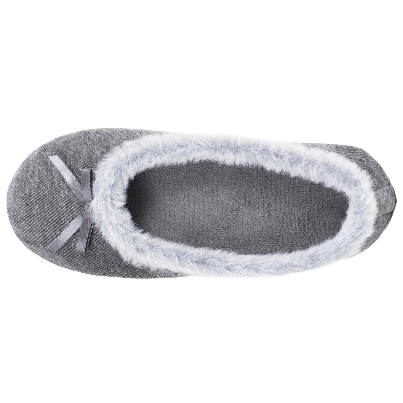 Chaussons Ballerines Femme pailleté Gris foncé