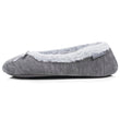 Chaussons Ballerines Femme pailleté Gris foncé