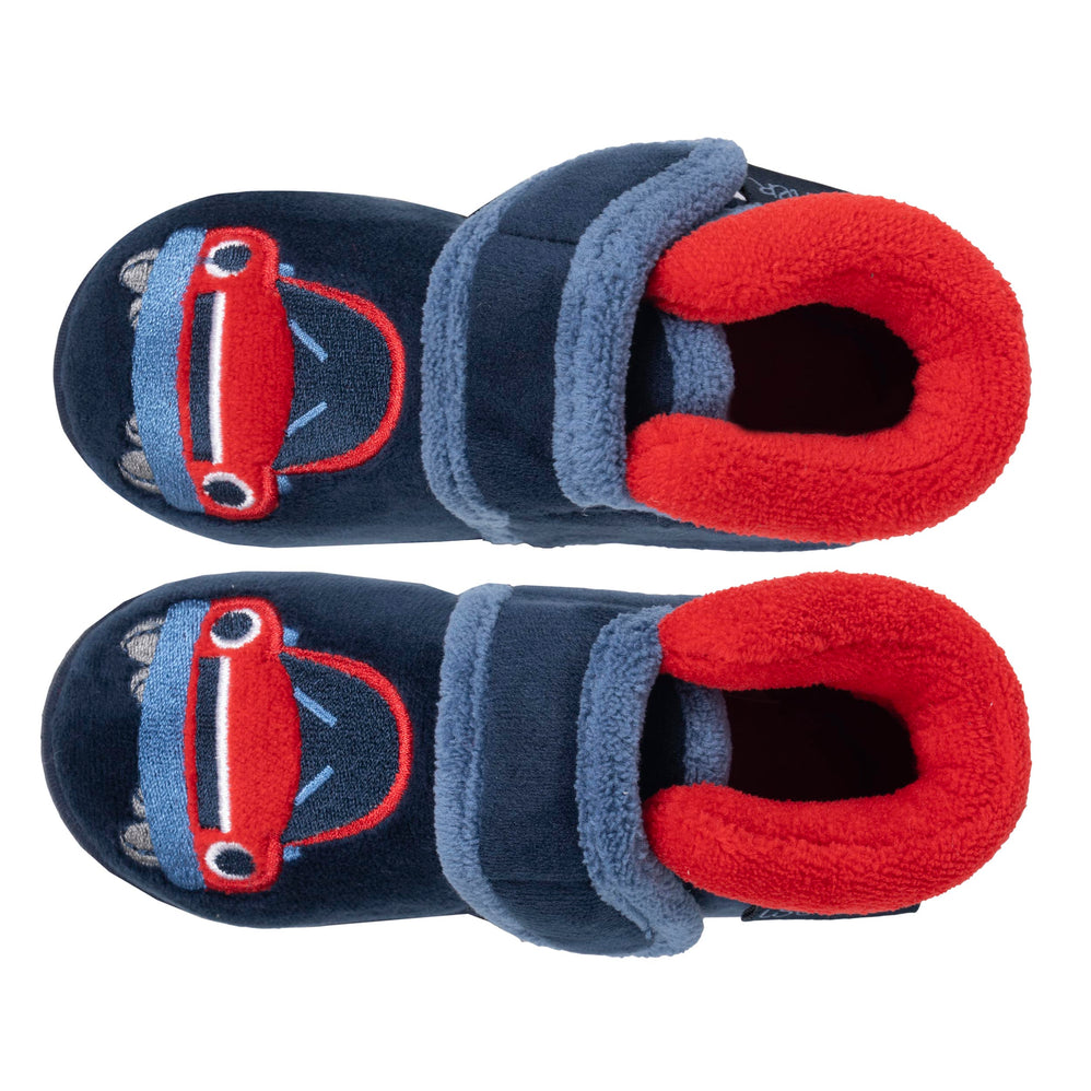 Chaussons Bottillons scratch Bébé Marine - Isotoner
