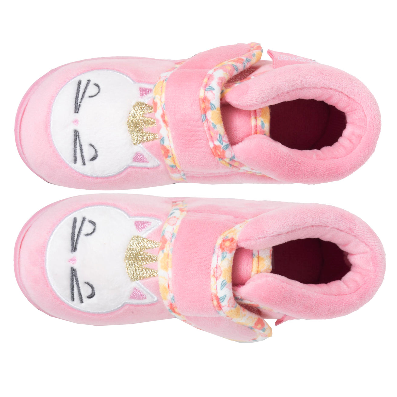 Chaussons Bottillons scratch Bébé Rose