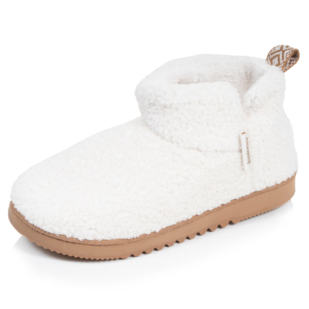 Chaussons Bottillons Femme Ivoire sherpa - Isotoner