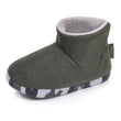 Chaussons Bottillons Enfant suédine Kaki