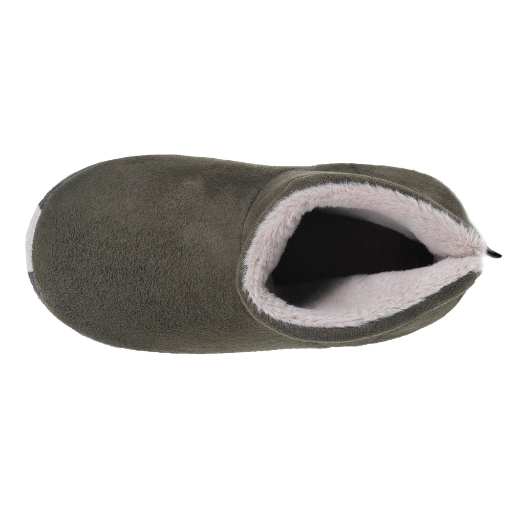 Chaussons Bottillons Enfant suédine Kaki - Isotoner