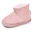 Chaussons Bottillons Enfant suédine Rose