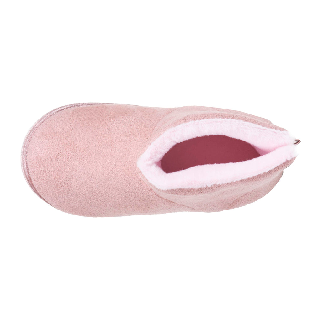 Chaussons Bottillons Enfant suédine Rose - Isotoner