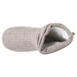 Chaussons Bottillons Tricot Femme Beige chiné