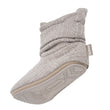 Chaussons Bottillons Tricot Femme Beige chiné
