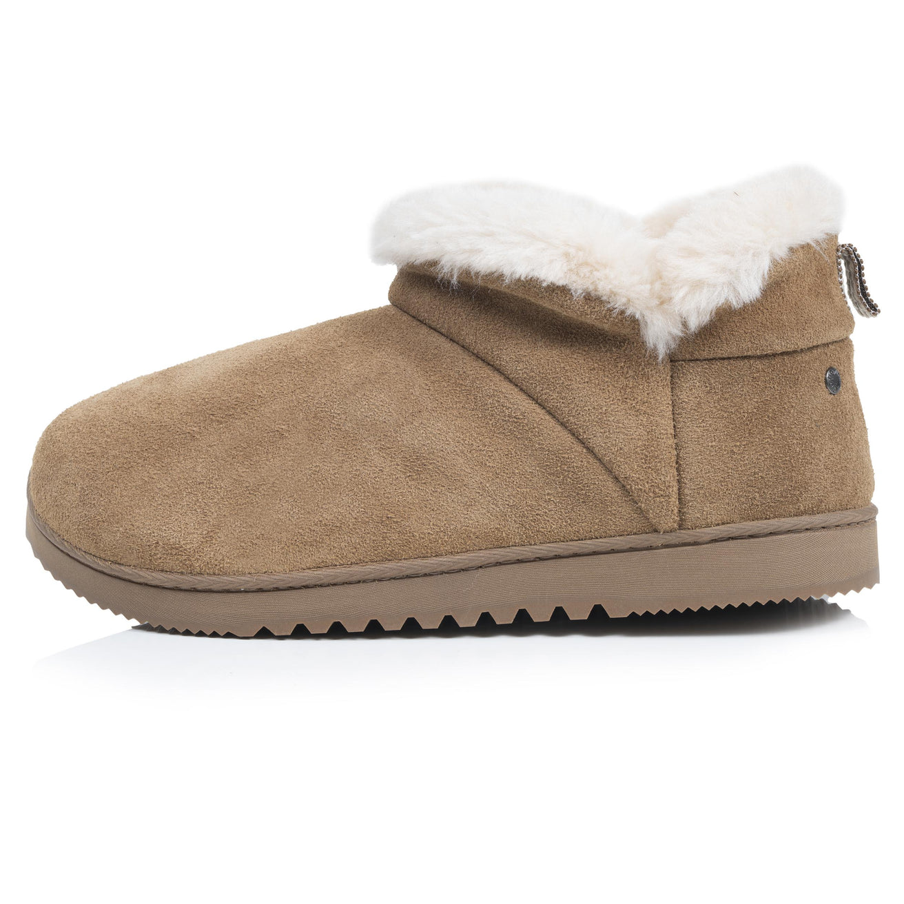 Chaussons Bottillons cuir Femme Camel