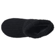 Chaussons Bottillons Tricot Femme Noir