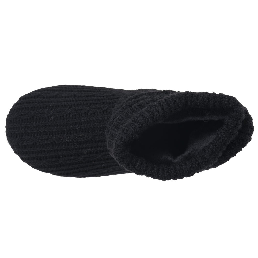 Chaussons Bottillons Tricot Femme Noir - Isotoner