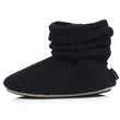 Chaussons Bottillons Tricot Femme Noir